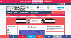 Desktop Screenshot of couponsinthenews.com